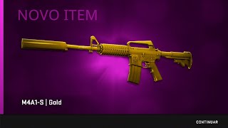 the quotGOLD M4A1Squot eu consegui… Conheça a SKIN que irá VALORIZAR MUITO no mercado [upl. by Ahtnama572]