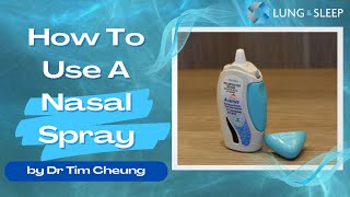 How to use a Nasal Spray [upl. by Brody]