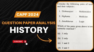 UPSC CAPF 2024 Question Paper Discussion  History Previous Year Questions for UPSC [upl. by Mallorie120]