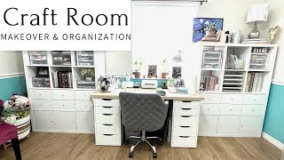 Craft Room Makeover amp Organization 2022 [upl. by Allecsirp]