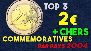 LES 2 EURO COMMEMORATIVES LES  CHERS PAR PAYS 2004 eurocommemorative euro [upl. by Anavoj538]