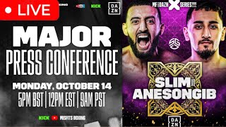 MISFITS BOXING PRESS CONFERENCE LIVE REACTION  ANESONGIB VS SLIM [upl. by Yssirhc307]