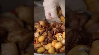 Preparing beef stew with vegetables [upl. by Hyams]