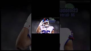 Saquon Barkley every overall in every madden music rap hiphop hiphopking lilkesh kingrapper [upl. by Delija283]