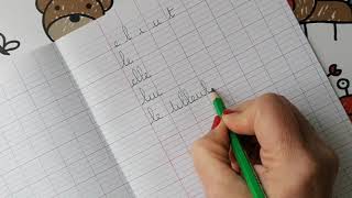 7 Lenchaînement des lettres en écriture cursive [upl. by Otsedom]