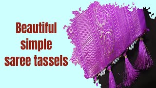 Easy diy saree tassels beautiful tassels dress sarees fashionstyle tassels keerthi crafts [upl. by Jolynn]