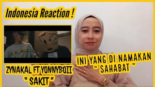 ZYNAKAL FT YONNYBOII  SAKIT  Official Lyric Video   Indonesia Reaction SPEECHLES  KEREN [upl. by Remot]