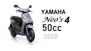 2020 Yamaha NeoS 4 Urban scooter 50cc  Spec  Review  Motorcycle [upl. by Aerdma277]