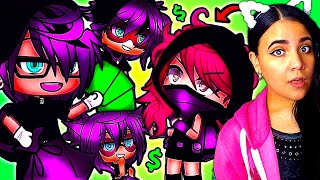 KIDNAPPED by the MAFIA SIBLINGS 💎💰 Gacha Life Mini Movie Love Story Reaction [upl. by Nimajeb]