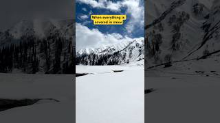 Gulmarg  snow covered  mountains  blue sky incredibleindia kashmir [upl. by Hayton]