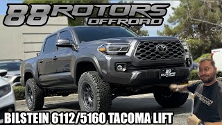 3RD GEN TOYOTA TACOMA BILSTEIN 5100 5160 6112 AND KING SUSPENSION LIFTS [upl. by Osner]