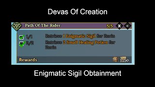 How to get Enigmatic Sigil  Roblox Devas Of Creation [upl. by Rayner894]