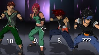 Burst To Power Maxed out Characters Ranked Weakest To Strongest [upl. by Suhsoj]