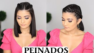 LOS PEINADOS MAS FACILES PARA CABELLO CORTO  Bessy Dressy [upl. by Anassor]