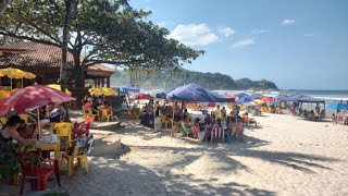 Ubatuba SP ao vivo  sexta feira dia de sol todos os quiosques abertos [upl. by Tull856]