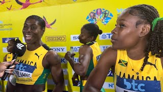 quotWere Jamaican We Always Deliver No Matter Whatquot  Jamaica Womens 4x100m Squad  The Inside Lane [upl. by Ferullo]