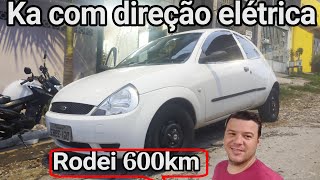 Ford Ka com direção elétrica  como usar sua direção corretamente  ele viajou 600km para instalar [upl. by Retsbew]