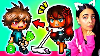 My Boss Is My EX BOYFRIEND 💰💔 Gacha Life Mini Movie Love Story Reaction [upl. by Aiekam329]