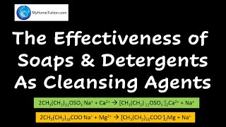 The Effectiveness of Soaps and Detergents As Cleansing Agents  Consumers and Industrial Chemistry [upl. by Glory931]