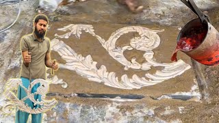 Amazing Transformation Casting Aluminium into Intricate Leaf Design AluminiumCasting DIY casting [upl. by Nauwaj]