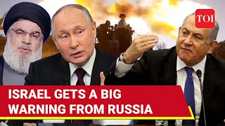 Russia Enters IsraelHezbollah War Putin Warns Netanyahu Against Lebanon Invasion  Watch [upl. by Silliw]