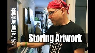 Storing Artwork  Tips For Artists [upl. by Aniluj]