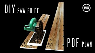 Homemade Circular Saw Guide  DIY Track Saw [upl. by Karylin462]