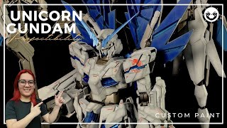 GUNPLA Custom Paint  PG Unicorn Gundam Perfectibility [upl. by Solahcin754]