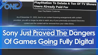 Sony Proves The Dangers Of Games Going Fully Digital As PlayStation Deletes Players Purchased Shows [upl. by Ydurt947]