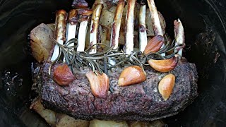 Roasted Rack of Lamb  Slow Cooker Recipe  PoorMansGourmet [upl. by Eittel585]