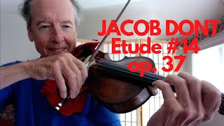 Jacob Dont Violin Etude 14 op 37 [upl. by Ahsinek]