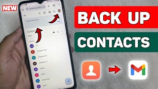 How to Backup Phone Contacts to Gmail  Full Guide [upl. by Cirde]