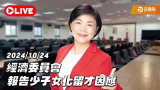 ［LIVE］經濟委員會邀請國發會、衛福部、教育部、勞動部、人事行政總處首長，報告少子女化留才因應。 20241024 [upl. by Nerrag]