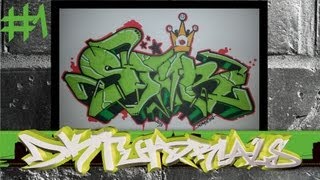 Wildstyle Graffiti Tutorial  Star 12  How to built and outline graffiti letters [upl. by Enileda]