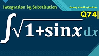 Q74  Evaluate ∫ √1sin⁡x dx  Integral of square root 1  sin x  Integration under root 1 sinx [upl. by Ainoda]