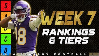 Week 7 Wide Receiver Rankings  2024 Fantasy Football [upl. by Airpac]