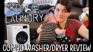 SKOOLIE LAUNDRY TIME  WASHERDRYER COMBO TEST AND REVIEW wPower consumption test [upl. by Ordnagela]