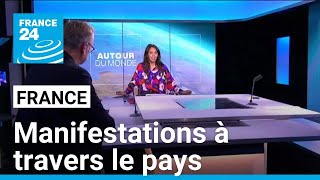 Manifestations à travers la France contre le quotcoup de force de Macronquot • FRANCE 24 [upl. by Ahseal]