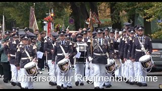 Klompenfest 2024 in GrevenbroichElsen Aufmarsch zur Regimentabnahme [upl. by Zetrac542]