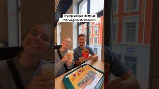 Trying Norway McDonald’s internationalfood mcdonalds norway norwaytrip [upl. by Beane]