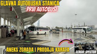 Glavna Autobuska stanica Beograd  Prvi Autobusi obilazak perona i Aneks zgrade BAS beograd [upl. by Kowal]