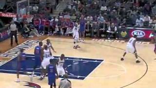 Tracy McGrady LeftHanded Dunk against the Hawks March 20 2011 [upl. by Adnohsek]