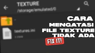 CARA MENGATASI FILE TEXTURE TIDAK ADA DI PPSSPP  Emulator ppsspp [upl. by Ecniuq946]