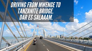 Dar es salaam  Driving from Mwenge To Tanzanite Bridge  Tanzania [upl. by Eiznil]