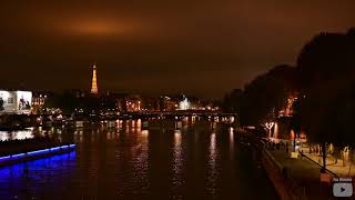 ASMR Paris at Night People Sound Ambience 7 Hours 4K  Sleep Relax Focus Chill Dream [upl. by Staten]