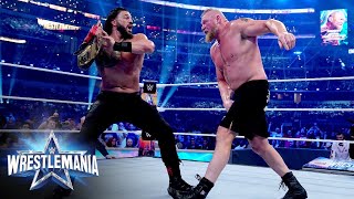 FULL MATCH Brock Lesnar Vs Roman Reigns Wrestlemania 2022 [upl. by Risan]