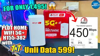 PLDT Home WiFi H155382 Quick Unboxing and Speed Test Review using TNT UNLI DATA 599 SULIT NGA BA [upl. by Babs]