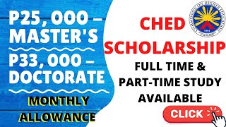 CHED SCHOLARSHIP MASTERS DOCTORATE [upl. by Benedikt]