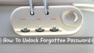 How To Easy Unlock Forgotten Suitcase Lock password DIY [upl. by Ricard]