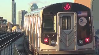 The First W Trains To Whitehall St amp Astoria  Ditmars Blvd Read Desc [upl. by Elana728]